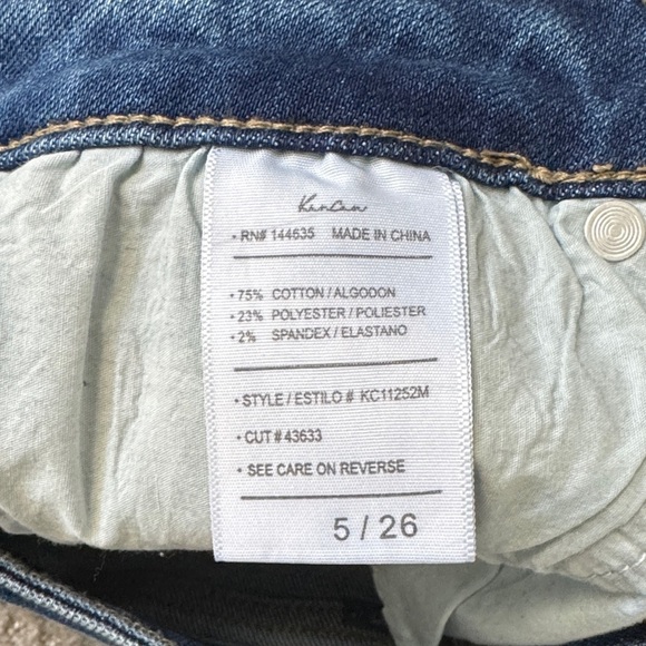 KanCan Women's Slim Straight Leg Jeans - Blue - Picture 4 of 15